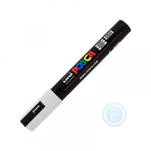 Uni-Ball POSCA PC-5M Marcador de Pintura Blanco 1,8 - 2,5 mm