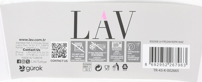 LAV Fiambrera Hermética Fresca 1150 cc 18 x 18 x 21 cm (8 Unidades)