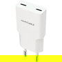 Nano Cable 10.10.2023 Cargador de Pared 2xUSB Tipo-C/PD 20W Blanco