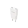 Nanocable Cargador de Pared USB-C 20W, 2 Puertos, Carga Rápida Power Delivery, Blanco
