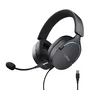 Trust Auriculares Gaming GXT 490 FAYZO con Sonido 7.1, Micrófono Desmontable, Almohadillas Circumaura, Iluminación RGB y Diseño Ecológico (85% Reciclado) - USB 2.0, Negro