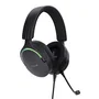 Trust Auriculares Gaming GXT 490 FAYZO con Sonido 7.1, Micrófono Desmontable, Almohadillas Circumaura, Iluminación RGB y Diseño Ecológico (85% Reciclado) - USB 2.0, Negro
