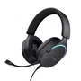 Trust Auriculares Gaming GXT 490 FAYZO con Sonido 7.1, Micrófono Desmontable, Almohadillas Circumaura, Iluminación RGB y Diseño Ecológico (85% Reciclado) - USB 2.0, Negro