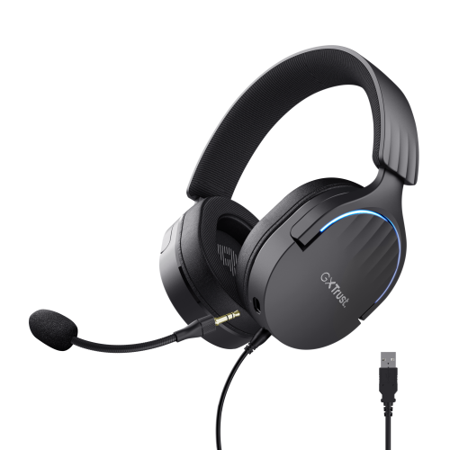 Trust GXT 490 FAYZO Auriculares Gaming USB 7.1 Negros