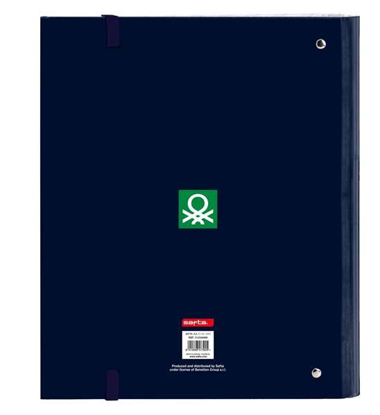 Carpeta de anillas Benetton Flag Azul marino 27 x 32 x 3.5 cm