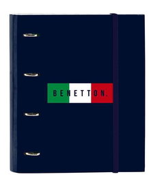 Carpeta de anillas Benetton Flag Azul marino 27 x 32 x 3.5 cm