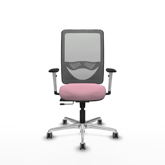 PIQUERAS Y CRESPO Silla de oficina Zulema Rosa y Gris con mecanismo Sincro/Traslack PIQUERAS Y CRESPO Silla de oficina Zulema Rosa y Gris con mecanismo Sincro/Traslack