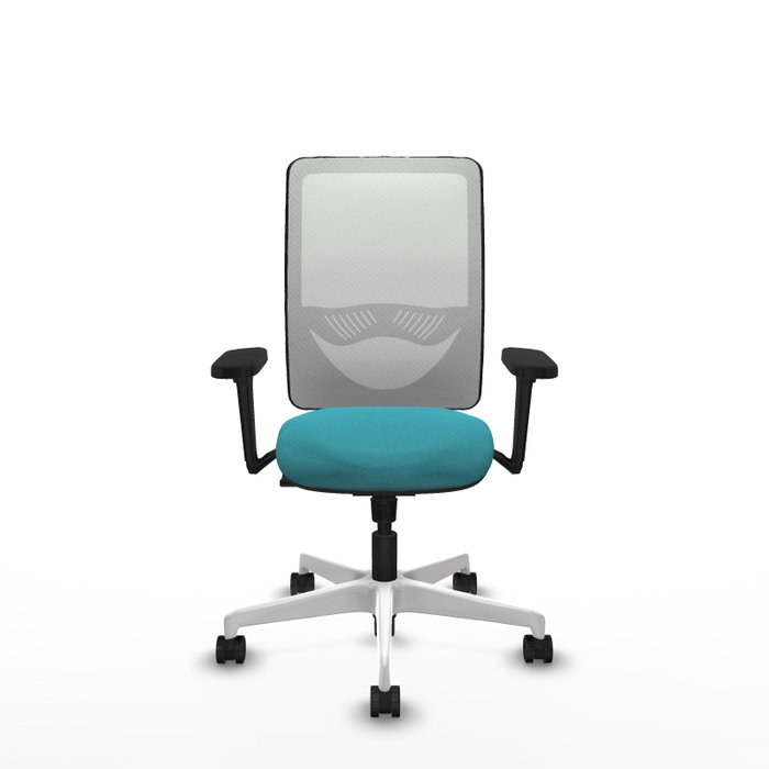 PIQUERAS Y CRESPO Silla de oficina Zulema con mecanismo Sincro, Turquesa y Blanco PIQUERAS Y CRESPO Silla de oficina Zulema con mecanismo Sincro, Turquesa y Blanco