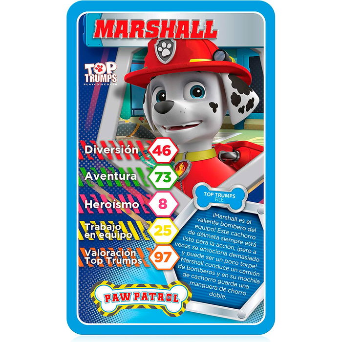 Top Trumps Juego de Cartas Patrulla Canina Español 610407