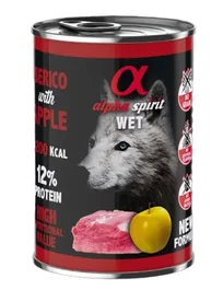 Alpha Spirit Alimento Húmedo para Gatos Cerdo con Manzana Lata 6x400 gr