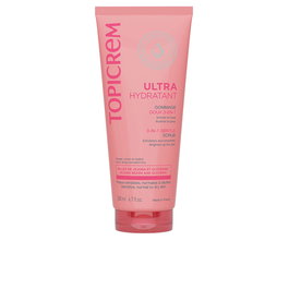 Topicrem UH Exfoliante Suave 3 en 1 - Limpieza y Renovación con Microperlas de Jojoba para Piel Sensible, 200 ml