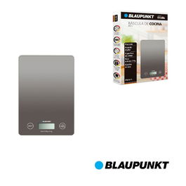 Blaupunkt Báscula de Cocina Digital 5 kg, Pantalla LCD, Superficie de Cristal Templado