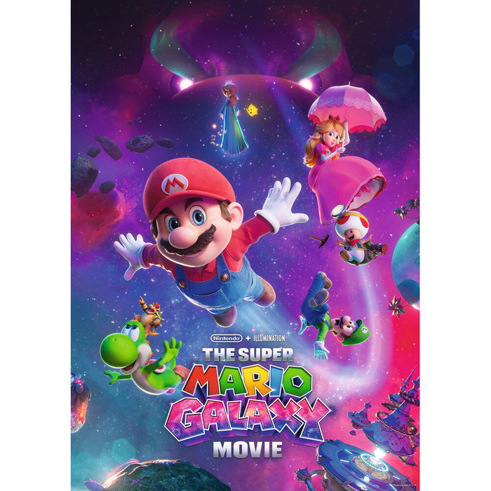 RAVENSBURGER Puzzle Super Mario Galaxy Movie Super Mario Bros 1000 Piezas - Tamaño montado 98x38 cm