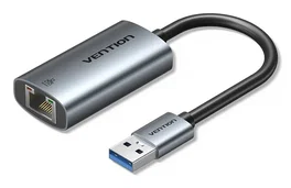 Vention Adaptador USB a RJ45 Gigabit Ethernet CEZHB 1000Mbps Gris