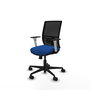 PIQUERAS Y CRESPO Silla de oficina Yunquera con mecanismo Sincro/Traslack, Azul y Negro