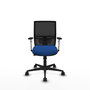 PIQUERAS Y CRESPO Silla de oficina Yunquera con mecanismo Sincro/Traslack, Azul y Negro