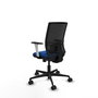 PIQUERAS Y CRESPO Silla de oficina Yunquera con mecanismo Sincro/Traslack, Azul y Negro