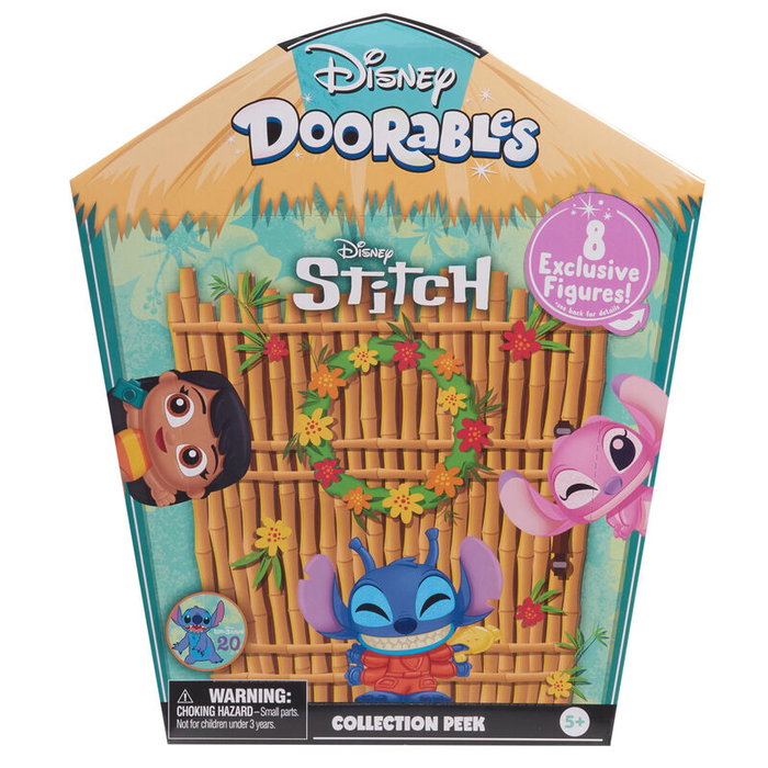 Just Play Figura Sorpresa Stitch Disney Doorables Colección Tropical 20 Aniversario Lilo y Stitch