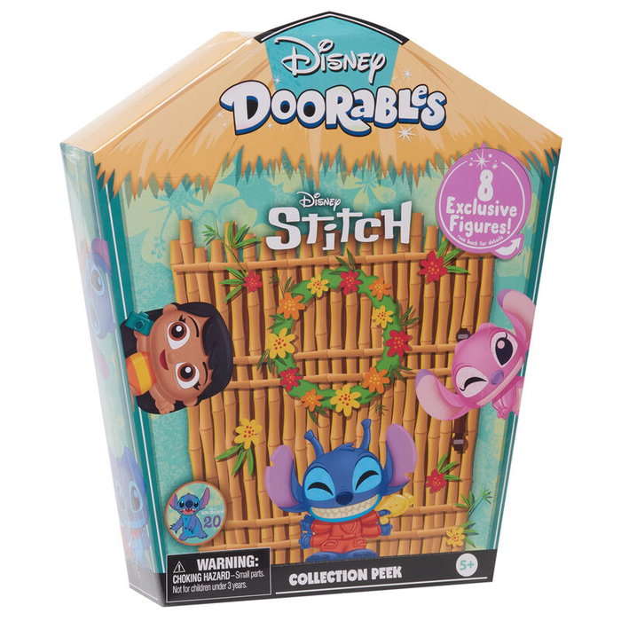 Just Play Figura Sorpresa Stitch Disney Doorables Colección Tropical 20 Aniversario Lilo y Stitch