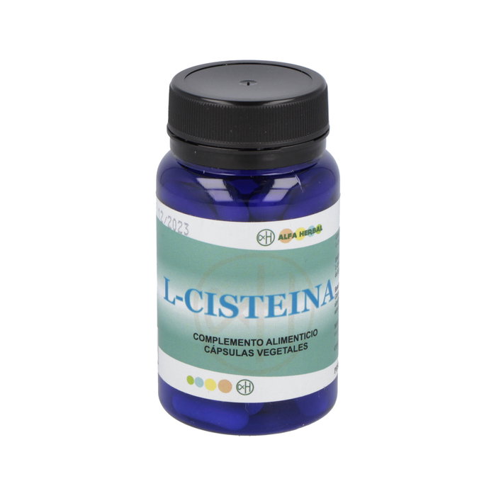 ALFA HERBAL L-Cisteína 600 mg - 60 Cápsulas Vegetales - Aminoácido Antioxidante y Antienvejecimiento ALFA HERBAL L-Cisteína 600 mg - 60 Cápsulas Vegetales - Aminoácido Antioxidante y Antienvejecimiento