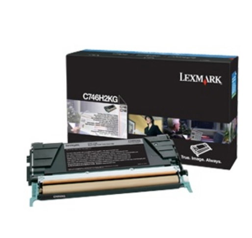 Lexmark C746H3KG Cartucho de Tóner Negro de Alto Rendimiento Lexmark C746H3KG Cartucho de Tóner Negro de Alto Rendimiento
