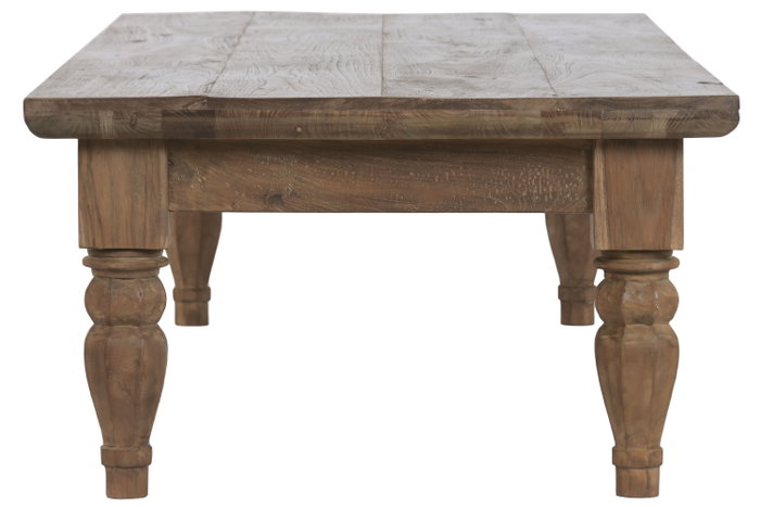 DKD Home Decor Mesa de Centro de Teca Reciclada 180x70x40