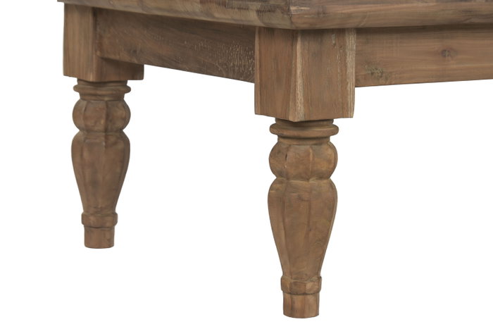 DKD Home Decor Mesa de Centro de Teca Reciclada 180x70x40