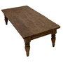 DKD Home Decor Mesa de Centro de Teca Reciclada 180x70x40