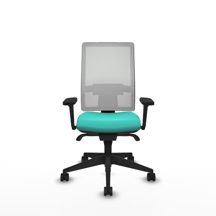 PIQUERAS Y CRESPO Silla de oficina Horna con mecanismo Sincro, Turquesa y Blanco PIQUERAS Y CRESPO Silla de oficina Horna con mecanismo Sincro, Turquesa y Blanco
