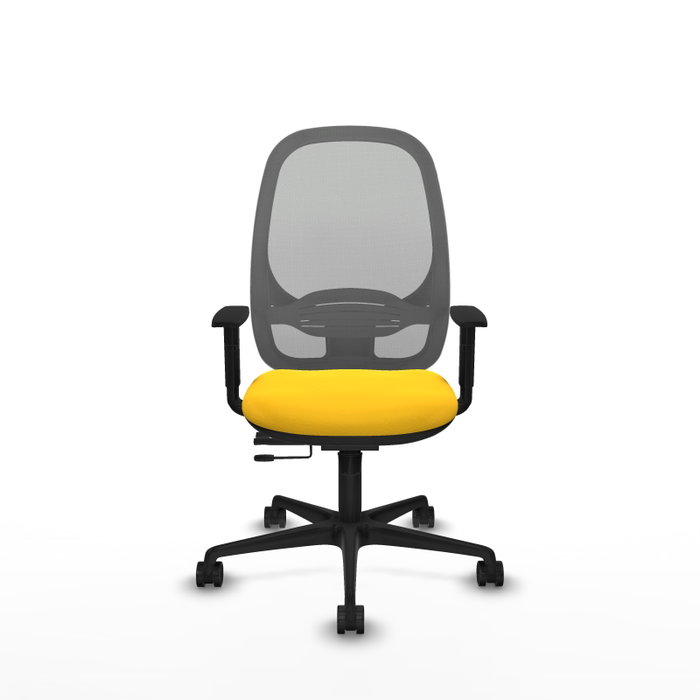 PIQUERAS Y CRESPO Silla de oficina Cilanco Amarillo y Gris