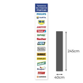 Edm Vinilo para Escaparate Primeras Marcas Castellano 40x245cm