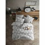 Juego de cama Gris con funda nórdica 220x240 cm y 2 fundas de almohada 60x60 cm