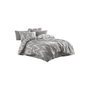 Juego de cama Gris con funda nórdica 220x240 cm y 2 fundas de almohada 60x60 cm