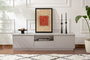 Nordure Soporte de TV Gris 160cm Ancho x 42cm Alto x 29.5cm Profundo - Elegante y Moderno Mueble de Salón