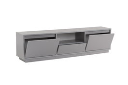 Nordure Soporte de TV Gris 160cm Ancho x 42cm Alto x 29.5cm Profundo - Elegante y Moderno Mueble de Salón