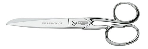 FILARMONICA Tijeras de Oficina de 7 pulgadas con 2 Claveles FILARMONICA Tijeras de Oficina de 7 pulgadas con 2 Claveles