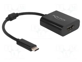 DeLOCK Adaptador USB Type-C a HDMI 8K con HDR Negro