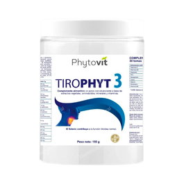 PHYTOVIT Tiro Phyt 3 - Complemento Alimenticio para el Funcionamiento del Tiroides - 150g - 30 Sticks
