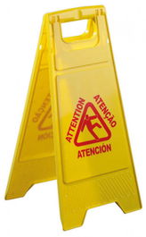 Dahi Señal de Seguridad Suelo Mojado CS067, Amarillo, 29x60 cm