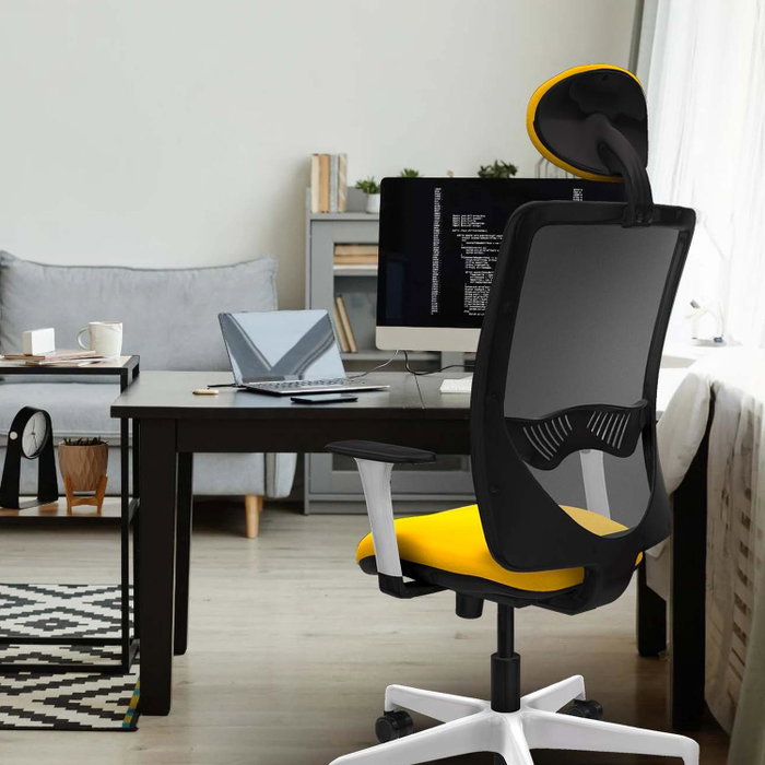 PIQUERAS Y CRESPO Silla de oficina Zulema con Mecanismo Sincro Morada y Gris