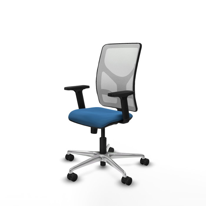 PIQUERAS Y CRESPO Silla de oficina Motilla Sincro Azul claro y Blanco