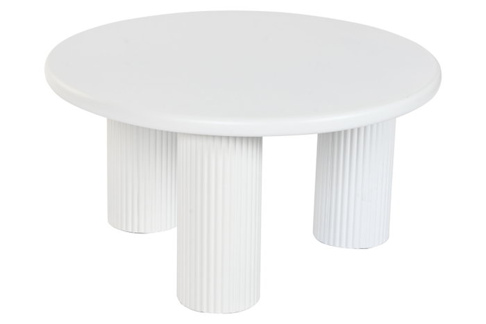 DKD Home Decor Mesita Auxiliar Moderno Blanco Metal 75 x 40 x 75 cm DKD Home Decor Mesita Auxiliar Moderno Blanco Metal 75 x 40 x 75 cm