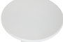 DKD Home Decor Mesita Auxiliar Moderno Blanco Metal 75 x 40 x 75 cm