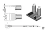JBC TOOLS Pico tipo espátula de 8mm para pinza caliente