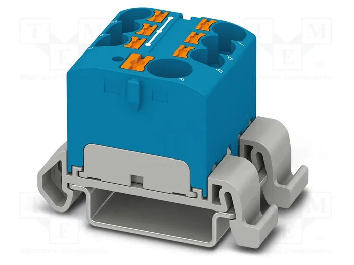 PHOENIX CONTACT PTFIX 10/6X4-NS35A BU Conector de carril azul PHOENIX CONTACT PTFIX 10/6X4-NS35A BU Conector de carril azul