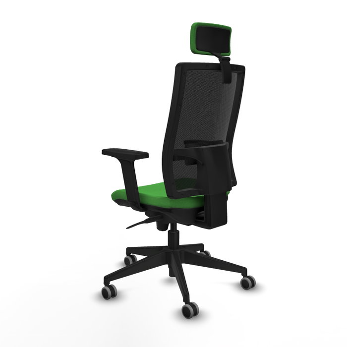 PIQUERAS Y CRESPO Silla de oficina Horna con mecanismo Sincro, Verde y Negro PIQUERAS Y CRESPO Silla de oficina Horna con mecanismo Sincro, Verde y Negro