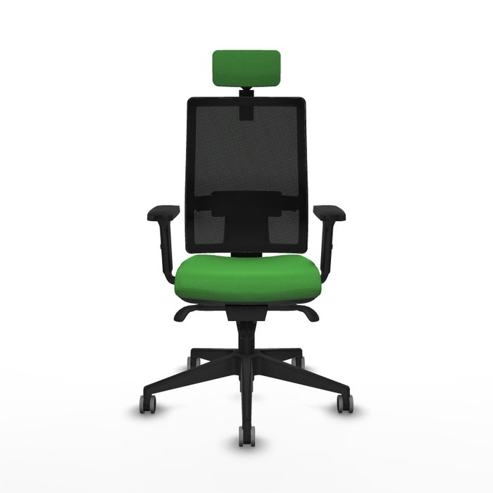 PIQUERAS Y CRESPO Silla de oficina Horna con mecanismo Sincro, Verde y Negro PIQUERAS Y CRESPO Silla de oficina Horna con mecanismo Sincro, Verde y Negro