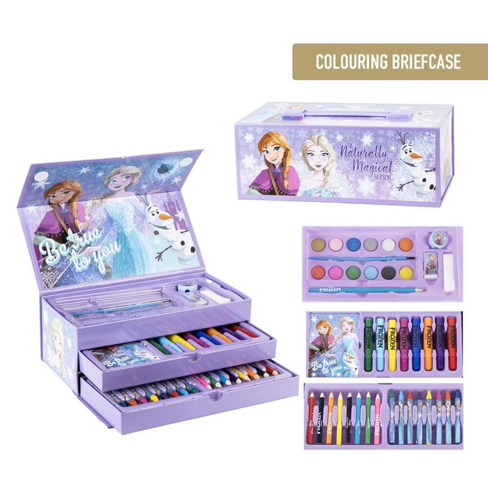 Cerdá Maletín Papelería Coloreable Frozen Disney Color Lilac