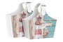 DKD Home Decor Revistero Mediterraneo Multicolor PU y Carton Set de 2 (2 Unidades) 18 x 41 x 40 cm