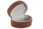 DKD Home Decor Joyero de Poliéster Boucle Burdeos 13x9x6,5 cm